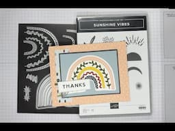 Stampin’ Up! Sunshine Vibes Thanks Card Tutorial #papercrafting #patternedpaper #foldablepapercrafts
