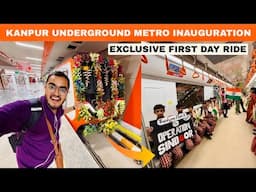 कानपुर की पहली अंडरग्राउंड मेट्रो का उद्घाटन | First Day Exclusive Ride | Kanpur Metro Inauguration