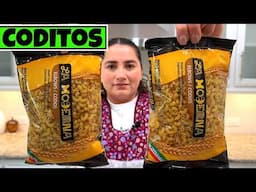 Sopa de coditos con carne molida y verduras - **SUPER FACIL**