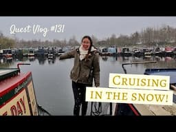 Cruising Through A SNOWSTORM To Get To Our Winter Mooring! | Quest Vlog #131