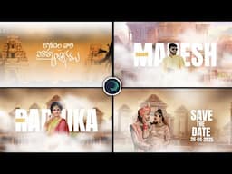 3D Trending Wedding invitation video editing in Alight Motion Instagram trending video editing 2025
