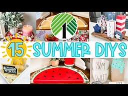 ☀️ Cheap to Chic: Summer DIY Home Decor from Dollar Tree supplies!  Summer ideas on a budget!