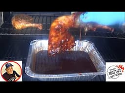 weber searwood triple dunked chicken leg quarters