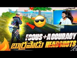 Most Satisfying Woodpecker Gameplay..!! 100% Pure Headshot Gameplay😎 - Free Fire Telugu - MBG ARMY
