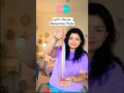 Let’s Reuse Melamine Plate and make this beautiful wall Art #diy #diywithkanchan #shorts #trending
