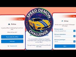 HOW TO COMPLETE THE SPEED DEMON CHALLENGE | shake the cops while driving in downtown LA | Bitlife