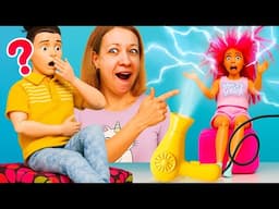 Un défi coiffure électrisée de Barbie⚡️: succès ou grosse galère ?⚡️