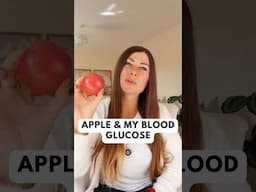 🍎 Apple & My Blood Sugar - CGM Experiment #bloodsugar #bloodglucose #apple