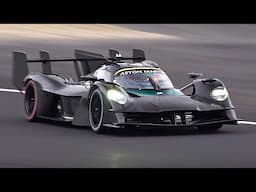 Aston Martin Valkyrie AMR-LMH RAW V12 engine Sound at Monza circuit! *sounds amazing*