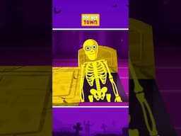 Move and Change Colors with the Skeleton Crew! #shorts #skeleton #scary #spooky #colors #dancevideo