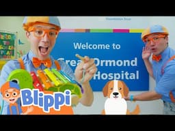 Blippi and The Hospital Helpers 🟣 Educational Kids Cartoons | Moonbug Kids - Play and Goal Club