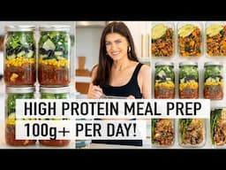 EASY HIGH PROTEIN MEAL PREP | healthy meals for the week (macro friendly)