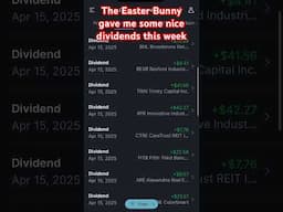 The Easter Bunny Gave me some Nice Easter Eggs in dividends!  #easter   #easter #eastereggs