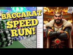 Baccarat SPEED RUN using the "I AM THE CASINO" Strategy!