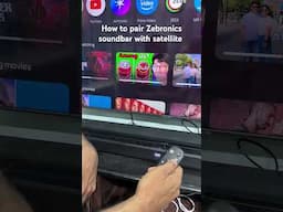 how to pair Zebronics soundbar with satellite speaker and subwoofer #dolbyatmossoundbar