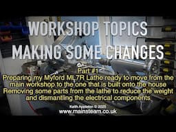 WORKSHOP TOPICS - IMPROVING MY WORKSHOP - PART #1