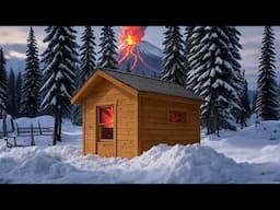 Off-Grid Mastery: Stunning Log Cabin Built in the Wilderness