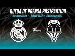 Post-game Press Conference | Real Madrid - Valencia Basket | Jornada 30 de Liga
