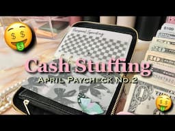 CASH STUFFING APRIL 2025 PAYCHECK NO2 | #cashbudgetingmethod  #zerobasedbudget  #howtosavemoney