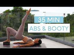 35 MIN ABS & BOOTY WORKOUT || At-Home Pilates With Yoga Block (Intermediate)