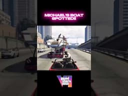 MICHAEL'S BOAT spotted in GTA 6 Trailer #2!! #gta #gta6 #gaming #shorts