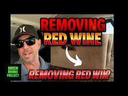 How we remove Red Wine Stains from a Sofa