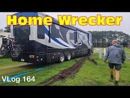 Semi-Trucks SINK. Will Our RV Get Stuck In The Mud? Failure to Land. HDT RV Lifestyle