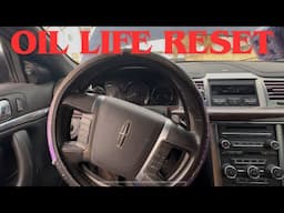 2009-2016 Lincoln MKS Oil Life Reset