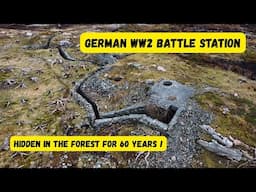 German WWII battle station emerging from the forest. AMAZING discovery after trees cut down !