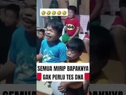 SEMUA MIRIP BAPAKNYA 🤣 #mirip #lucu #tesdna #dna #kocak #kembar #lucungakak #short