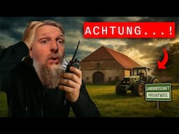 FAST ERTAPPT! 😱 BAUER TAUCHT PLÖTZLICH AUF! - DUNKLER PFAD, ALLEIN IM WALD, HUNDEBELLEN...
