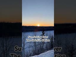 Sun Setting Over The Gwich’in Nation #alaskanative #enigmaticgwichin #sunset #shorts
