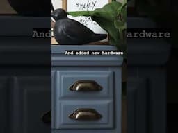 Painting this stripped dresser blue using Behr chalk paint! #behrpaint #chalkpainting #furnitureflip