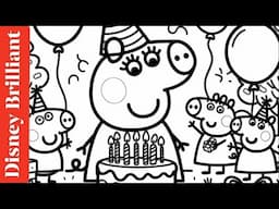 Peppa Pig Celebrating Mommy Pig’s Day Party! 🌼🖍️ Coloring Fun with Cousins l Disney Brilliant