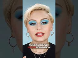 Avoid heavy concealer!