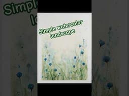 Simple floral landscape
