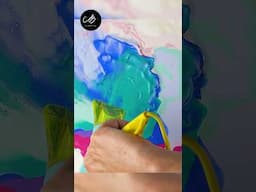 COLOURFUL Flower Art in Under 60 Seconds! 🤯CRAZY Results!! | AB Creative #shorts #art