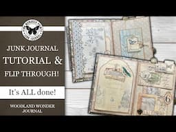 The finishing touches in my junk journal and a flip-through