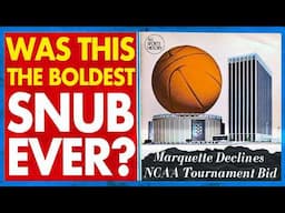 Was This the Boldest Snub in NCAA Tournament History? How Marquette Changed March Madness Forever