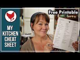My Kitchen Cheat Sheet