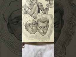 Sketching heads #art #drawing #shorts