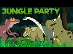 Jungle Party with T-Rex Dinosaurs! 🦖 Kids Cartoon | Educational Videos For Kids
