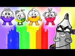 I Lost my Pretty Color! The Naughty Gray Crayon Song 🖍🎨  Find The Color! 🔴🟡🟢🔵🟣 Pit & Penny Stories