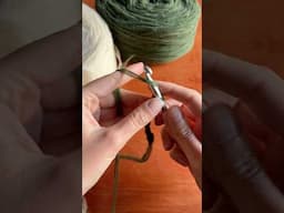 Crocheting with pencil roving for the first time! #crochet #crocheting #shorts