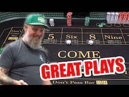 🔥GREAT PLAYS ON THE CRAPS TABLE🔥 30 Roll Craps Challenge - WIN BIG or BUST #489