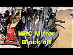 How to install mirror block off plates s1000rr
