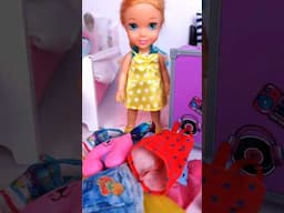 Get ready with Annie for vacation!!🌴✈️☀️ #dolls #pretendplay #vacation #grwm #youtubeshort #fyp