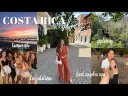 COSTA RICA TRAVEL VLOG | itinerary 5 days in tamarindo, playa grande, ziplining, best couples spa!