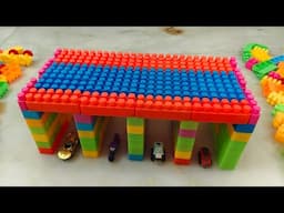 Satisfying DIY Car parking/ASMR Building Blocks/block game /lego building fun#asmr#buildingblocks