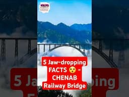 5 Jaw-dropping FACTS 😲 - Chenab Railway Bridge #englishvocabulary #ieltsvocabulary